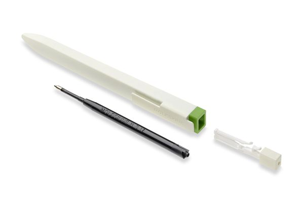 Moleskine Kugelschreiber - Go mit Etikett für Display Schwarz, Mine 1,0 mm, Muster Grün