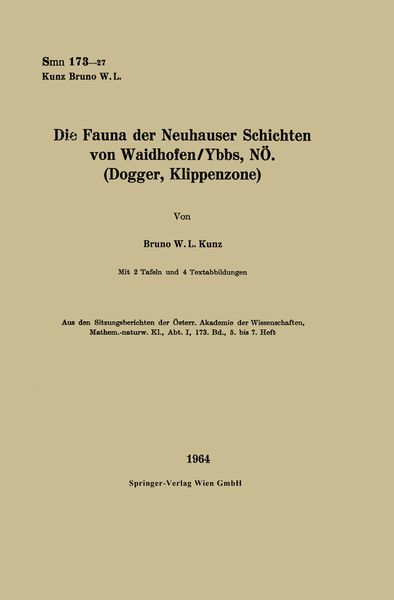 Produktbild: Die Fauna der Neuhauser Schichten von Waidhofen/Ybbs, N&Ouml;. (Dogger, Klippenzone)