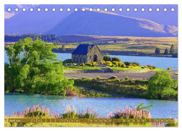 Produktbild: Neuseeland &bull; Impressionen (Tischkalender 2026 DIN A5 quer), CALVENDO Monatskalender