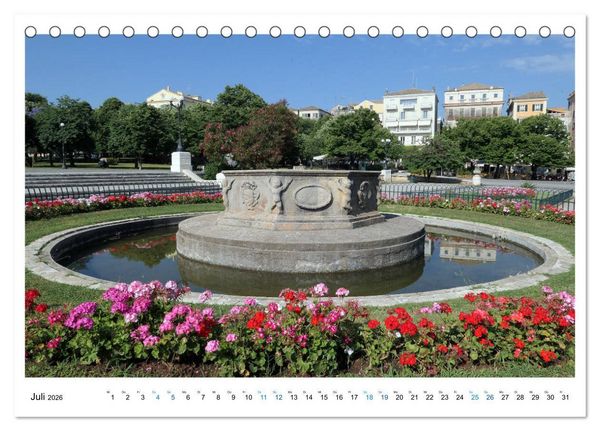 Produktbild: Korfu - Perle an der Adria. Natur, Kultur und Canal D'Amour (Tischkalender 2026 DIN A5 quer), CALVENDO Monatskalender