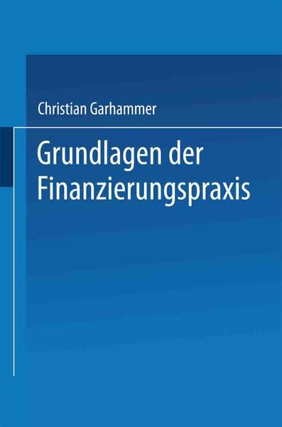Produktbild: Grundlagen der Finanzierungspraxis