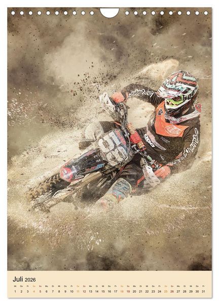 Produktbild: Motocross - Sport der Extreme (Wandkalender 2026 DIN A4 hoch), CALVENDO Monatskalender