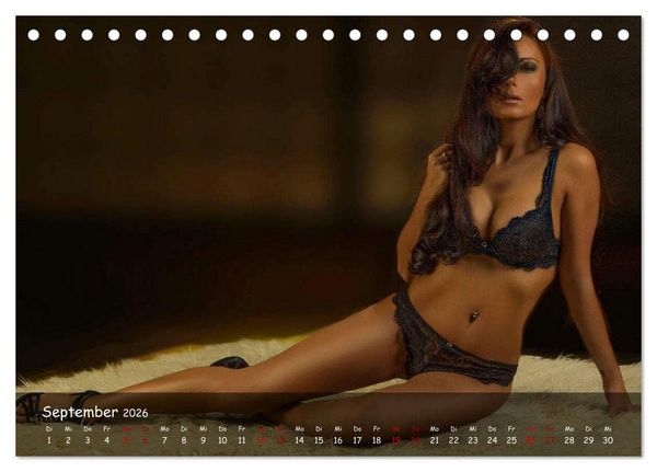 Produktbild: Emotionen und Dessous (Tischkalender 2026 DIN A5 quer), CALVENDO Monatskalender
