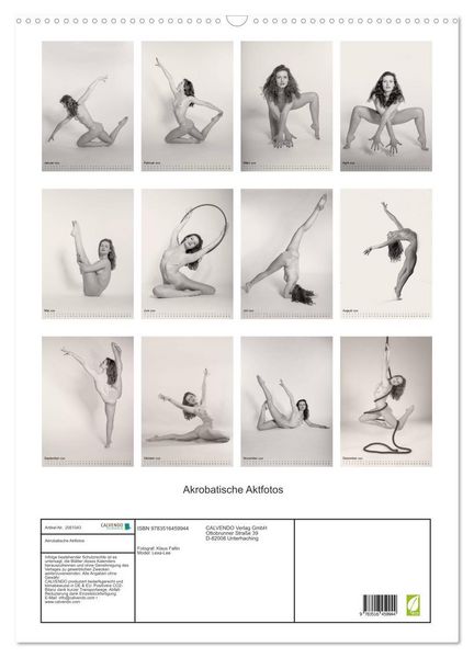 Produktbild: Akrobatische Aktfotos (Wandkalender 2026 DIN A2 hoch), CALVENDO Monatskalender