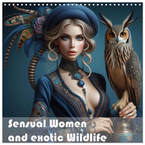 Produktbild: Sensual Women and Exotic Wildlife (Wall Calendar 2026 12 &times; 12 Inch) CALVENDO 12 Month Wall Calendar