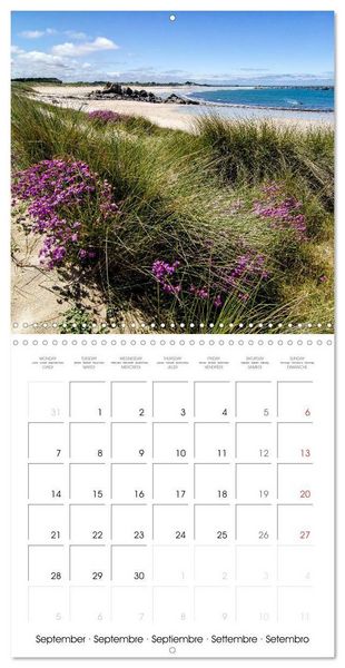 Produktbild: Bretagne Paysages c&ocirc;tiers (Calendrier mural carr&eacute; 2026 30x30 cm) Calendrier double avec une page pour vos prises de notes