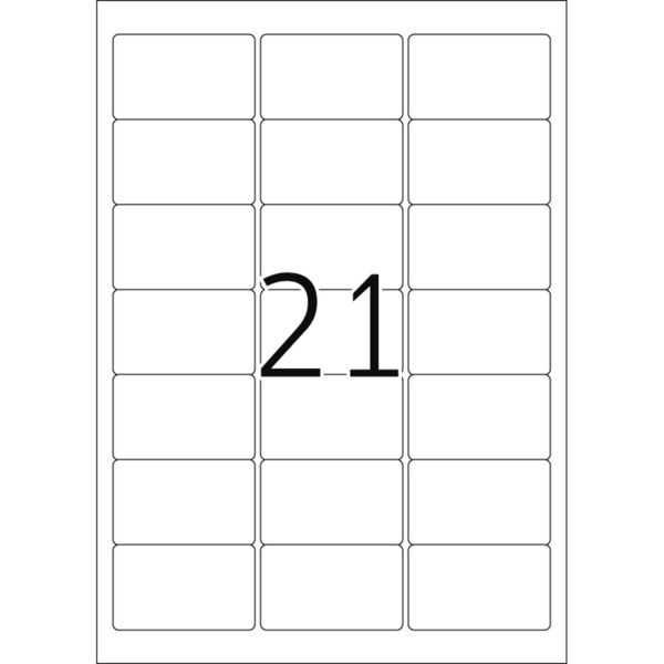 Produktbild: HERMA Adressetiketten permanent wei&szlig; 63,5x38,1mm 25 Blatt 525 St&uuml;ck