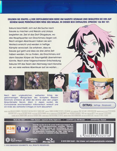 Produktbild: Naruto - Staffel 6: Die Reise nach Otogakure & Das Curry des Lebens - Uncut