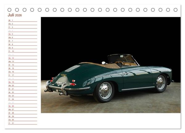 Produktbild: Classic 356 (Tischkalender 2026 DIN A5 quer), CALVENDO Monatskalender