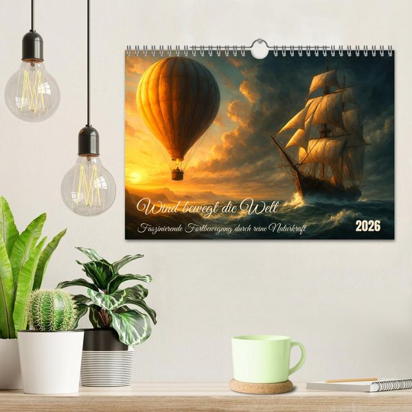 Produktbild: Wind bewegt die Welt (Wandkalender 2026 DIN A4 quer), CALVENDO Monatskalender