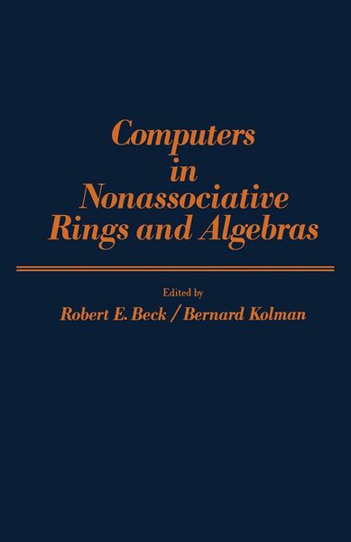 Produktbild: Computers in Nonassociative Rings and Algebras