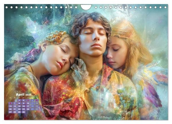 Produktbild: Zeichen der Liebe &ndash; Malerische Fantasiewerke (Wandkalender 2026 DIN A4 quer), CALVENDO Monatskalender