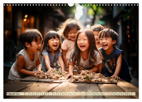 Produktbild: Kinder Lachen (Wandkalender 2026 DIN A3 quer), CALVENDO Monatskalender
