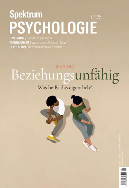 Produktbild: Spektrum Psychologie 4/2025 - Beziehungsunf&auml;hig