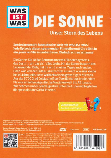 Produktbild: WAS IST WAS DVD Die Sonne. Unser Stern des Lebens