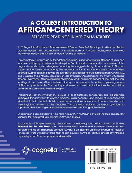 Produktbild: College Introduction to African-centered Theory