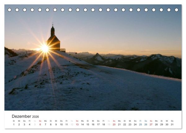 Produktbild: Bergwelten - Vom Voralpenland zu den Zentralalpen (Tischkalender 2026 DIN A5 quer), CALVENDO Monatskalender