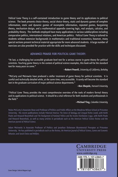 Produktbild: Political Game Theory