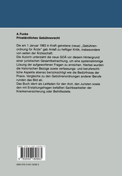 Produktbild: Privat&auml;rztliches Geb&uuml;hrenrecht