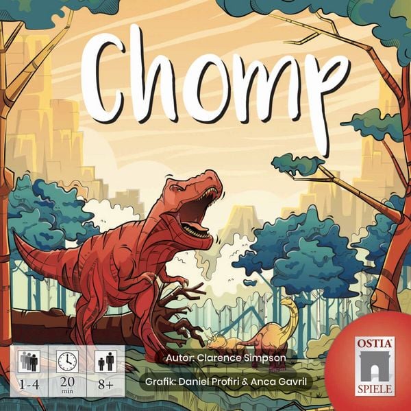Ostia OSTCH-01 - Chomp, Erschaffe Deinen eigenen Urzeit-Kontinent, Familienspiel