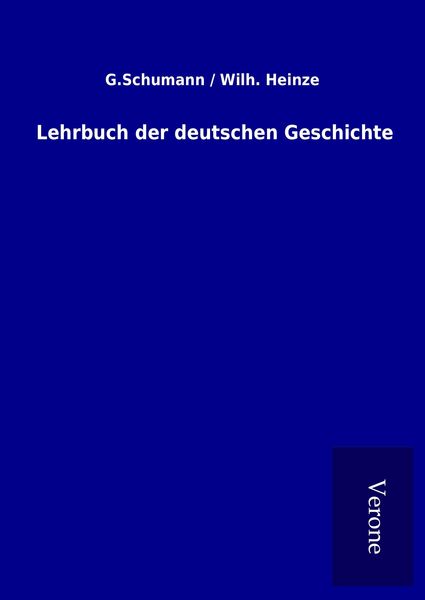 Produktbild: Lehrbuch der deutschen Geschichte