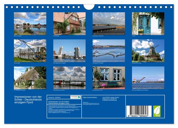 Produktbild: Impressionen von der Schlei - Deutschlands einzigem Fjord (Wandkalender 2026 DIN A4 quer), CALVENDO Monatskalender