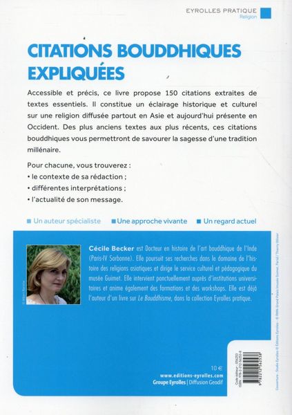 Produktbild: Citations bouddhistes expliquees