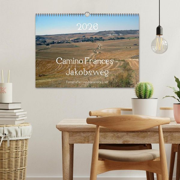 Produktbild: Camino Frances - Jakobsweg (Wandkalender 2026 DIN A3 quer), CALVENDO Monatskalender