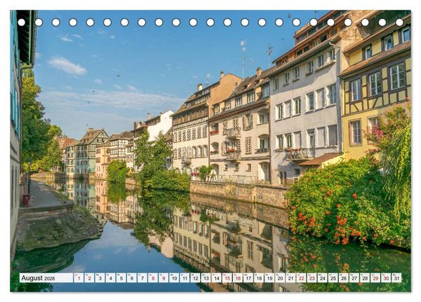 Produktbild: Romantisches Stra&szlig;burg (Tischkalender 2026 DIN A5 quer), CALVENDO Monatskalender