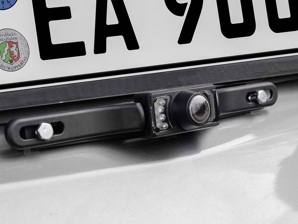 Produktbild: Eufab Funk-R&uuml;ckfahrvideosystem Abstandshilfslinien Saugfu&szlig;, Kennzeichenhalter Schwarz