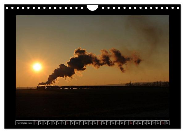 Produktbild: Eisenbahndampfromantik (Wandkalender 2026 DIN A4 quer), CALVENDO Monatskalender