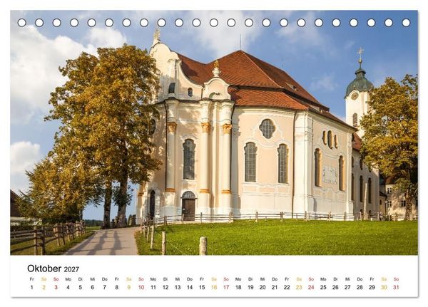 Produktbild: Unterwegs auf der Romantischen Strasse (Tischkalender 2027 DIN A5 quer), CALVENDO Monatskalender