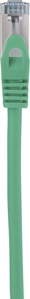 Produktbild: Renkforce RF-5136972 RJ45 Patchkabel CAT 6a S/FTP 5.00 m Gr&uuml;n mit Rastnasenschutz, Flammwidrig 1 St.