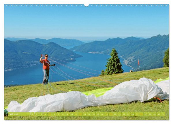 Produktbild: Wunderbares Tessin: Mediterranes Klima und italienisches Flair (Wandkalender 2026 DIN A2 quer), CALVENDO Monatskalender
