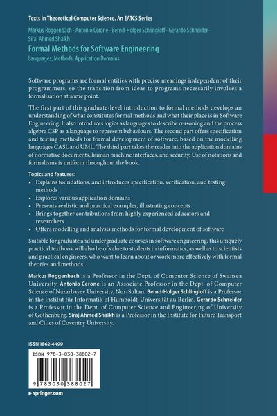 Produktbild: Formal Methods for Software Engineering