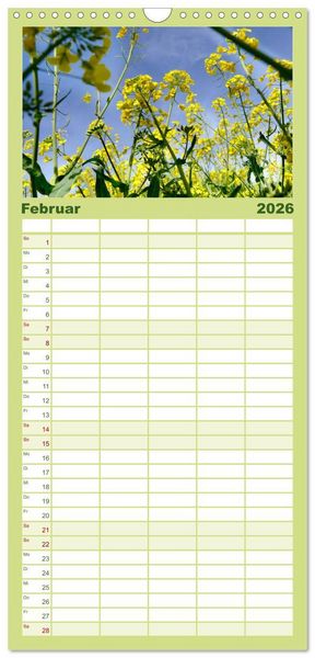 Produktbild: Familienplaner 2026 - Garten von unten. Ein Perspektivwechsel mit 5 Spalten (Wandkalender, 21 x 45 cm) CALVENDO