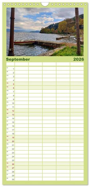 Produktbild: Familienplaner 2026 - Der Norden Griechenlands mit 5 Spalten (Wandkalender, 21 x 45 cm) CALVENDO