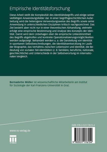 Produktbild: Empirische Identit&auml;tsforschung