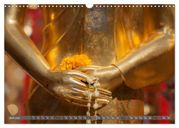 Produktbild: Buddha - Momente der inneren Einkehr (Wandkalender 2026 DIN A3 quer), CALVENDO Monatskalender