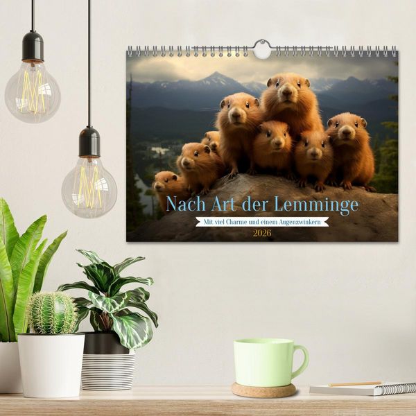 Produktbild: Nach Art der Lemminge (Wandkalender 2026 DIN A4 quer), CALVENDO Monatskalender