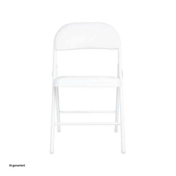 Produktbild: HTI-Living Klappstuhl Kunstleder Gestell Wei&szlig; 6er-Set Klappstuhl Kunstleder Gestell Wei&szlig; 6er-Set