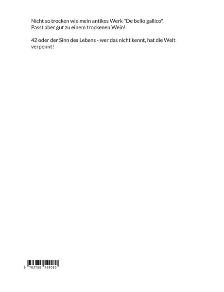 Produktbild: 42 oder der Sinn des Lebens