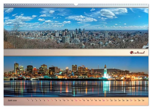 Produktbild: Faszinierende St&auml;dte, Panoramen (Wandkalender 2026 DIN A2 quer), CALVENDO Monatskalender