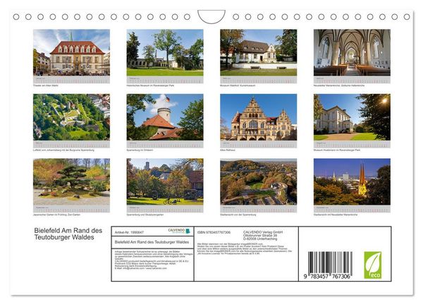 Produktbild: Bielefeld Am Rand des Teutoburger Waldes (Wandkalender 2026 DIN A4 quer), CALVENDO Monatskalender