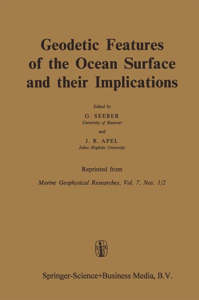 Produktbild: Geodetic Features of the Ocean Surface and their Implications