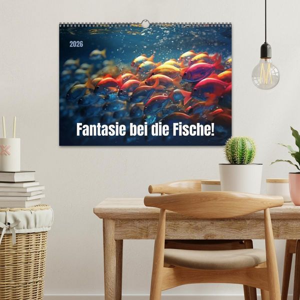 Produktbild: Fantasie bei die Fische! (Wandkalender 2026 DIN A3 quer), CALVENDO Monatskalender