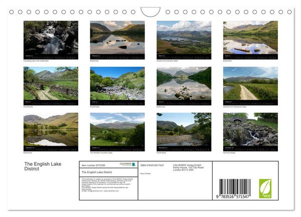 Produktbild: The English Lake District (Wall Calendar 2026 DIN A4 landscape), CALVENDO 12 Month Wall Calendar