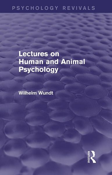 Produktbild: Lectures on Human and Animal Psychology (Psychology Revivals)