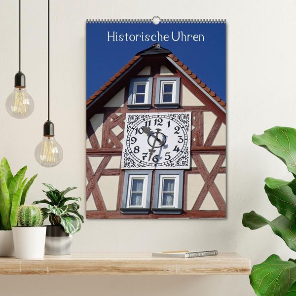 Produktbild: Historische Uhren (Wandkalender 2026 DIN A2 hoch), CALVENDO Monatskalender