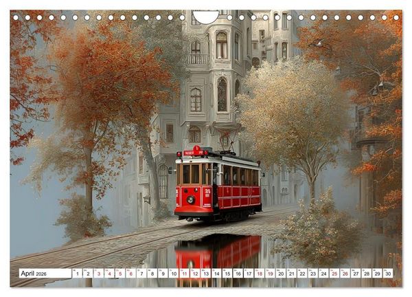 Produktbild: Stra&szlig;enbahnen - Pulsadern der Stadt (Wandkalender 2026 DIN A4 quer), CALVENDO Monatskalender